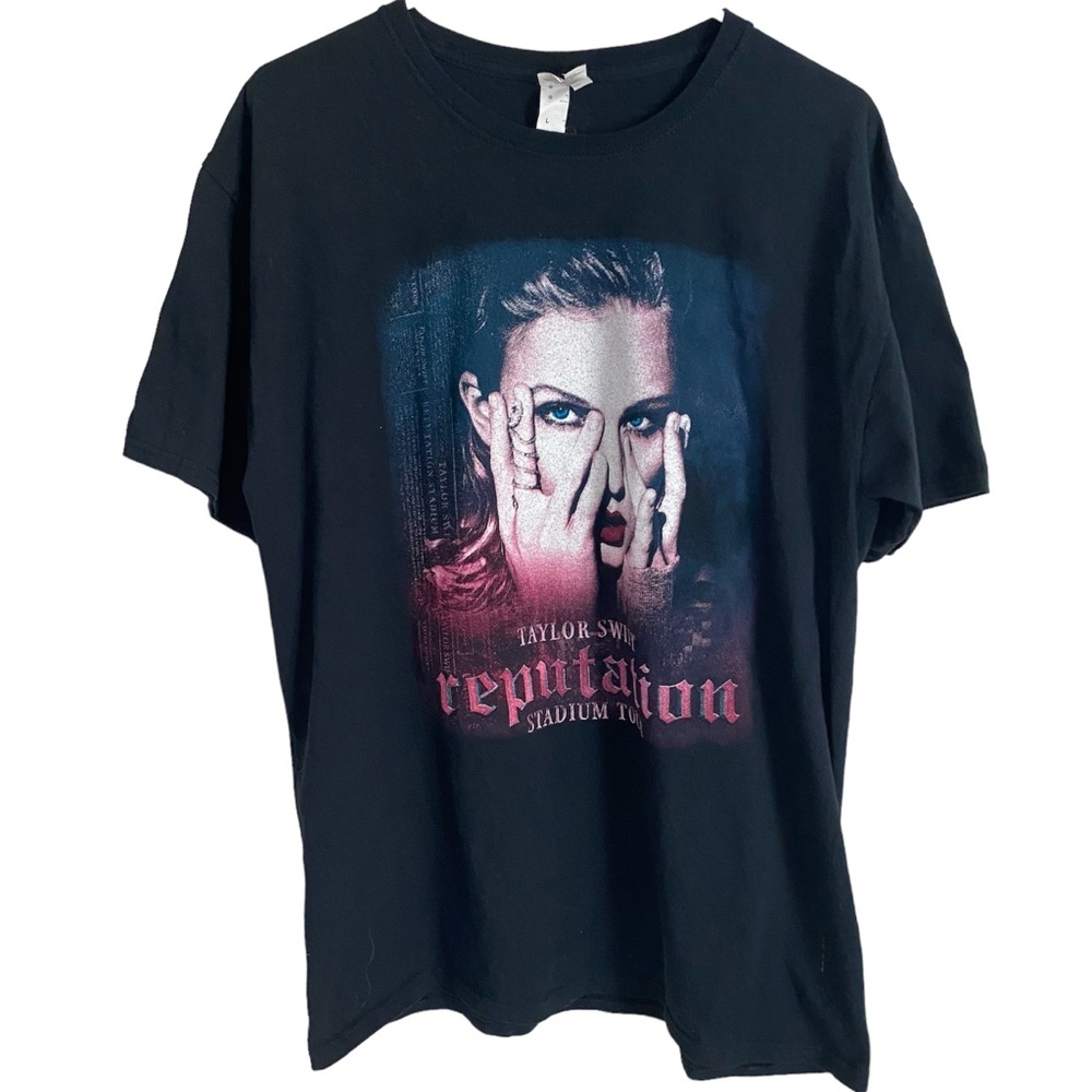 Taylor Swift Reputation 2018 Tour With Camila Cabello Black Concert Shirt
